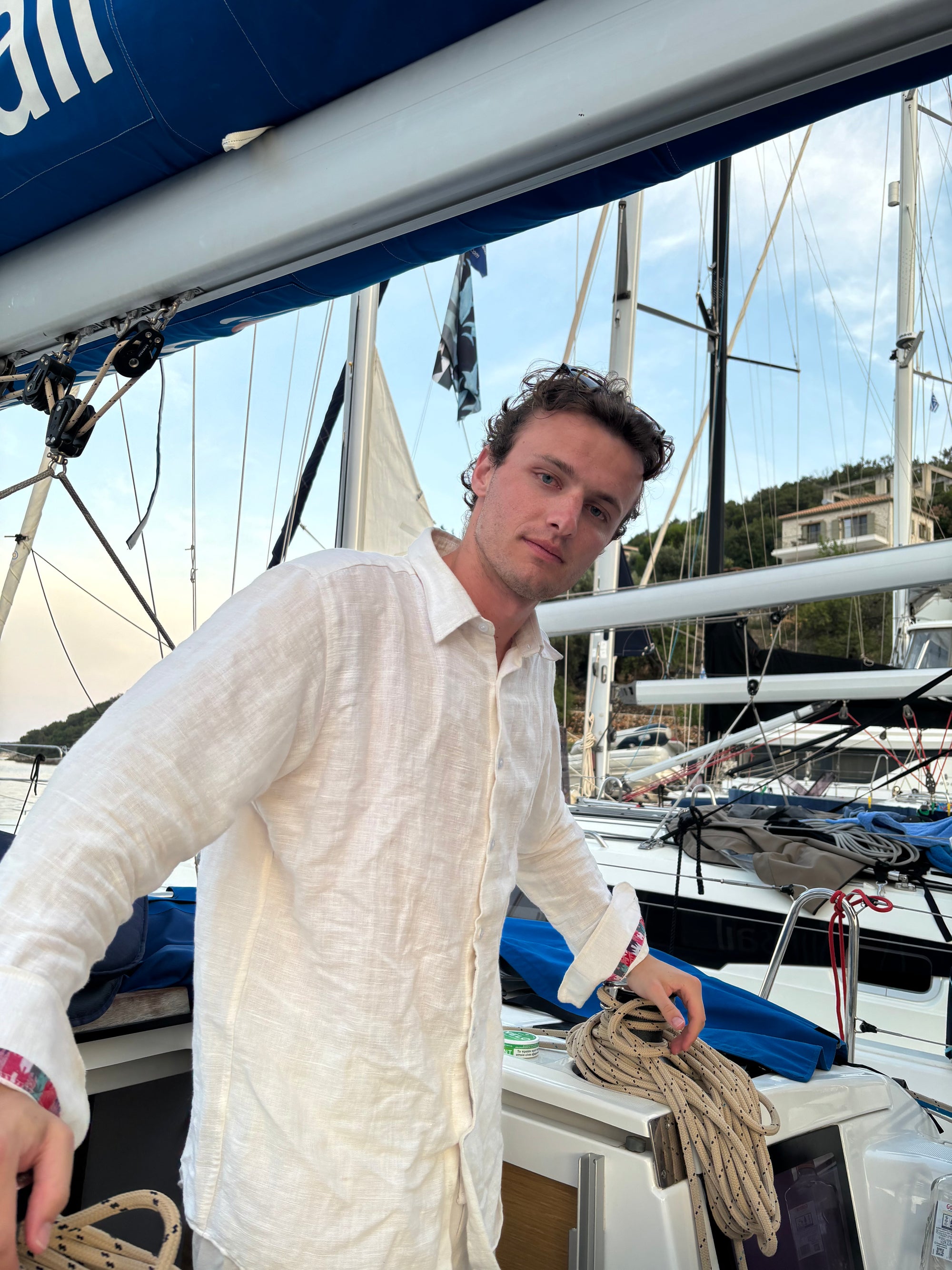 White Linen Shirt