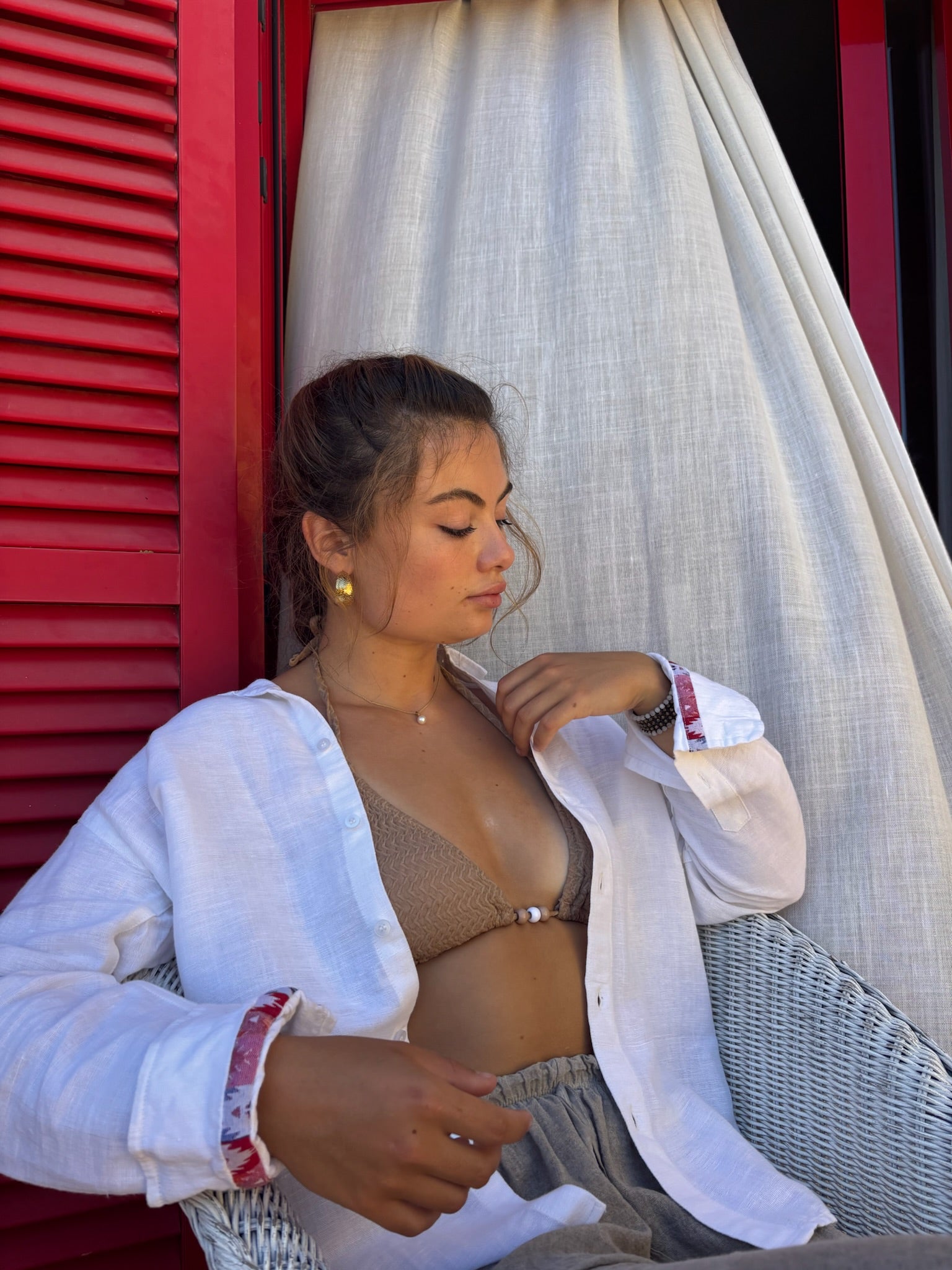 White Linen Shirt